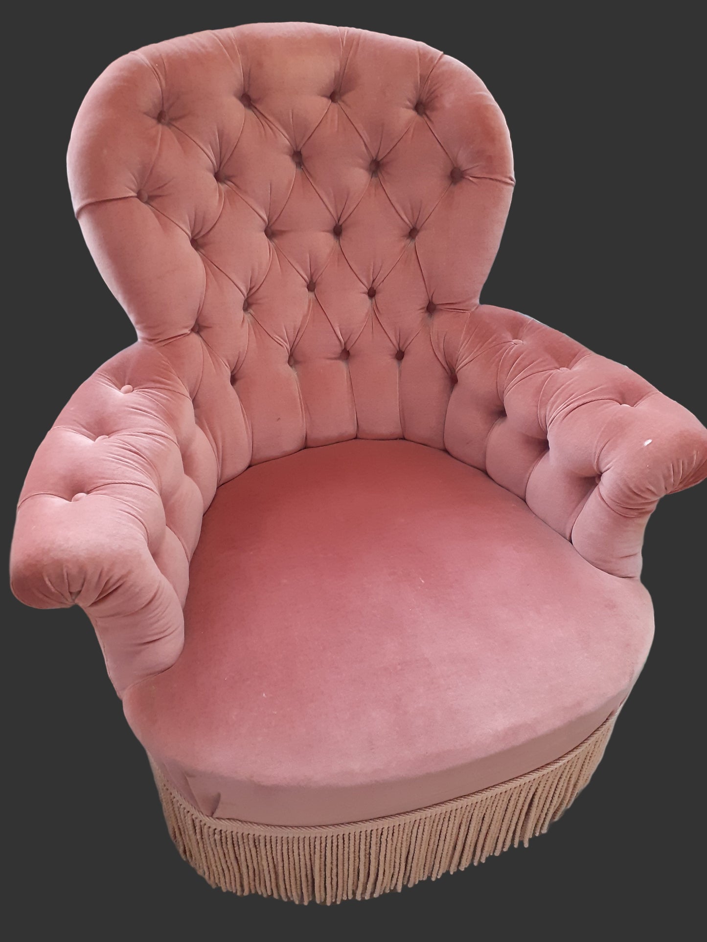 Fauteuil crapaud - fin XIX°