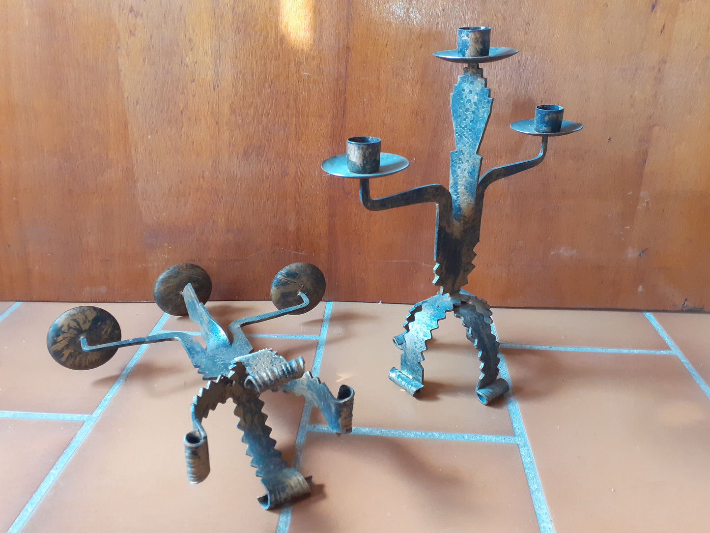 Chandeliers brutalistes des années 70