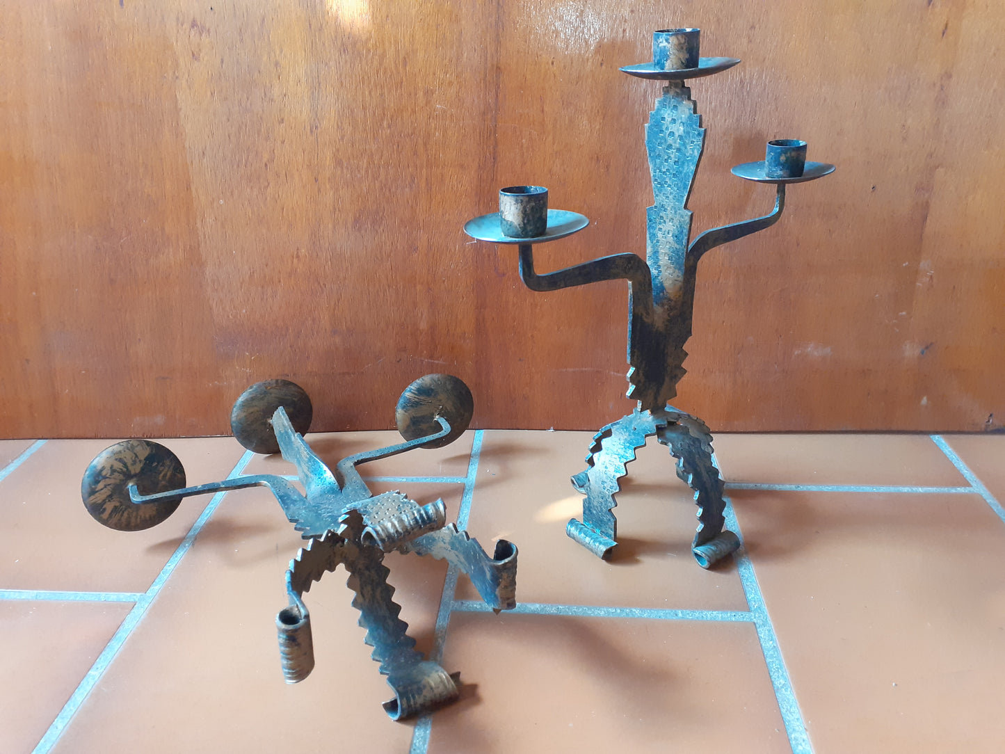 Chandeliers brutalistes des années 70