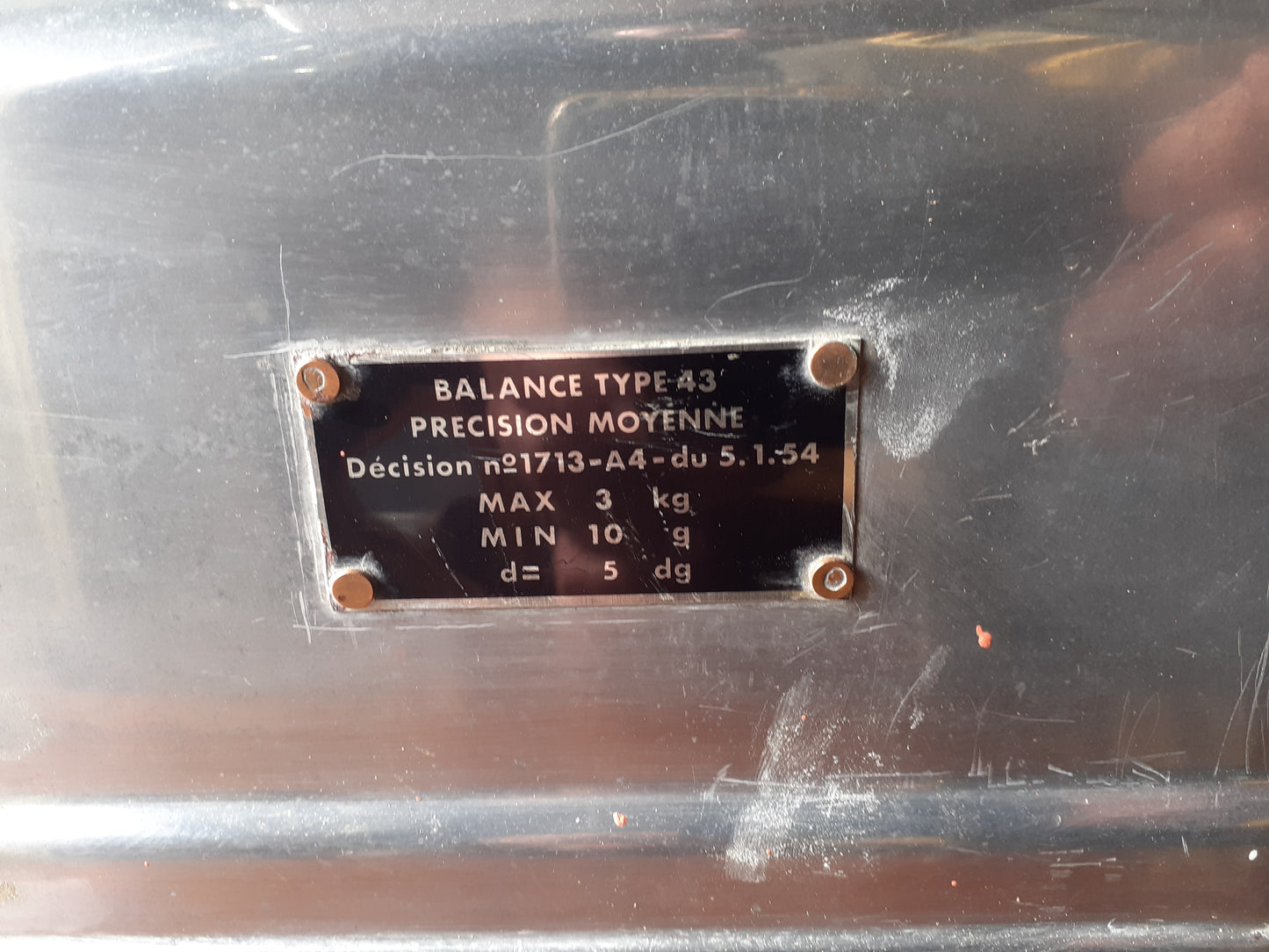 Balance d'épicier de 1954