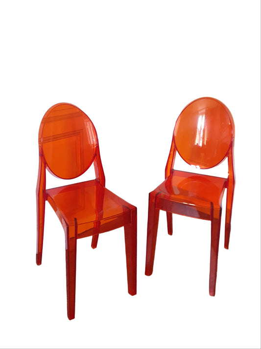 Chaises Victoria Ghost de Philippe Starck