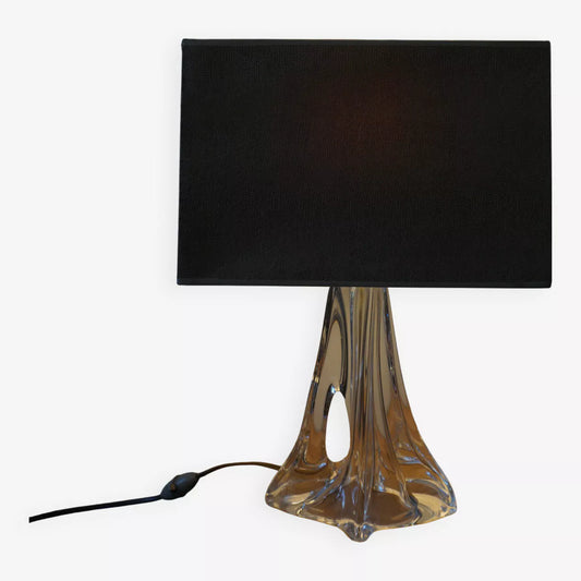 Lampe en cristal signée Daum France