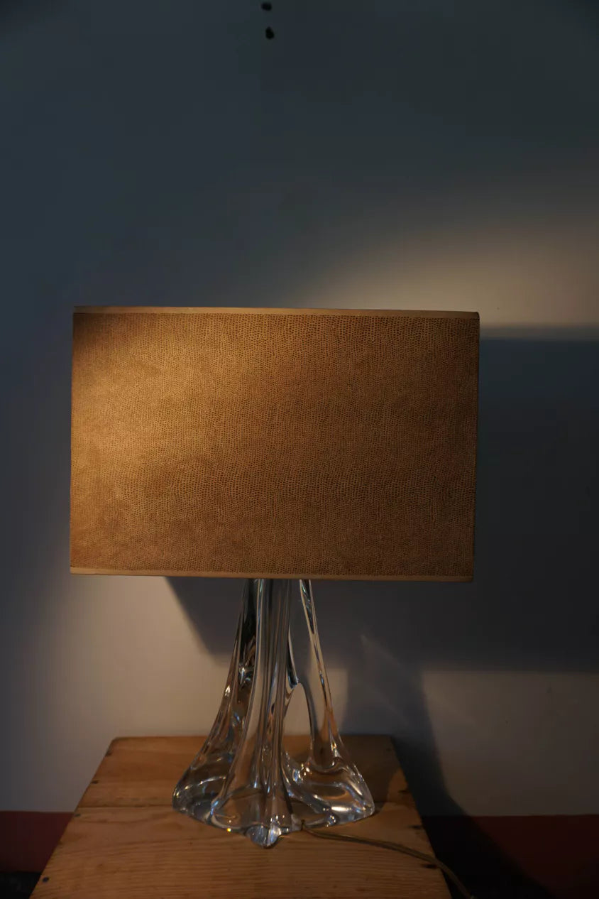 Lampe en cristal signée Daum France