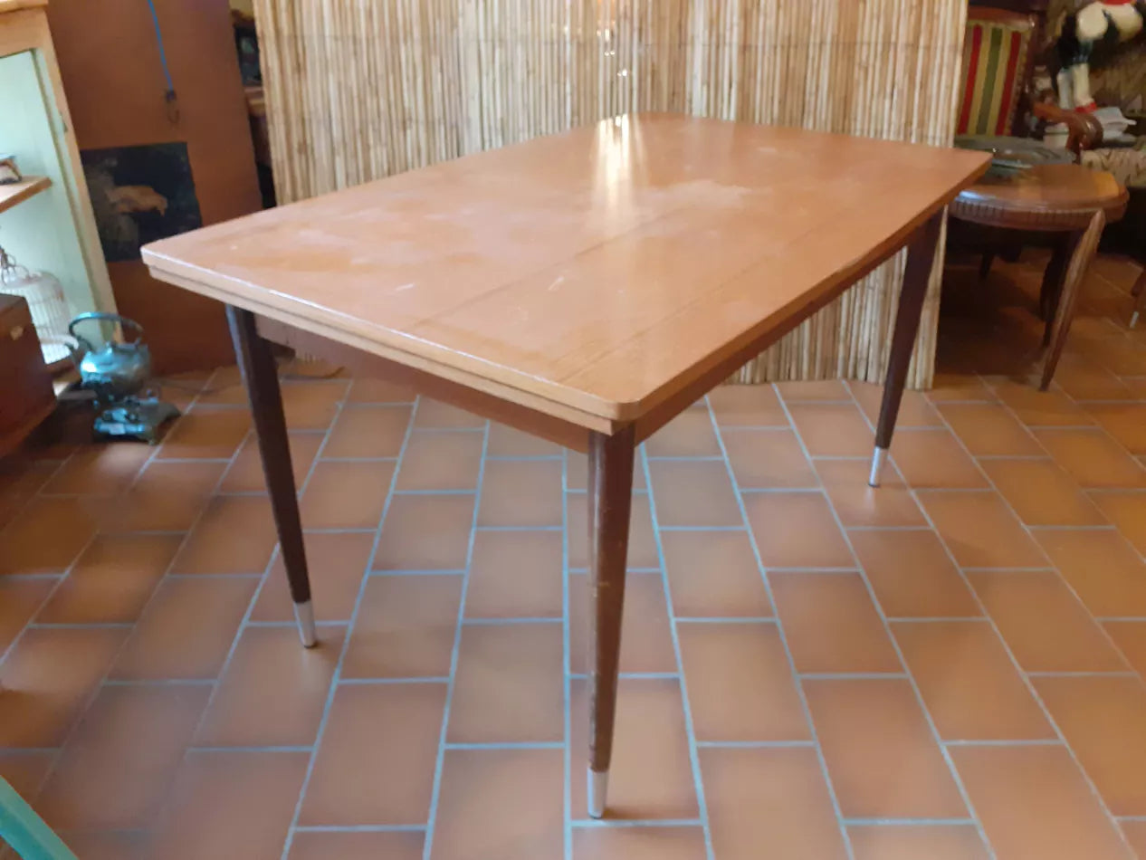 Table rectangulaire extensible vintage