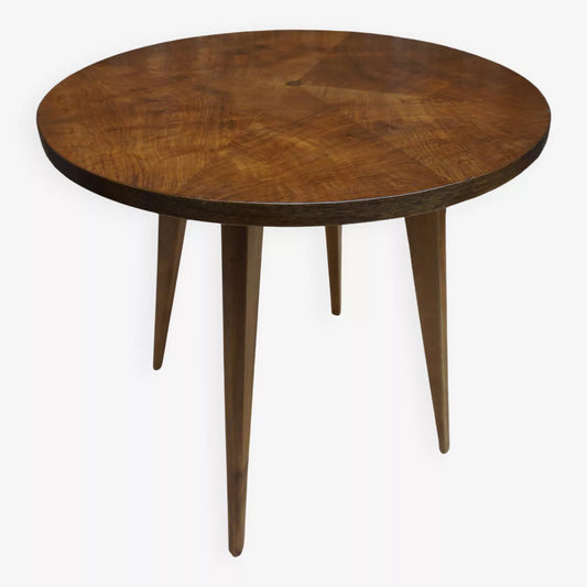 Table basse en noyer art déco