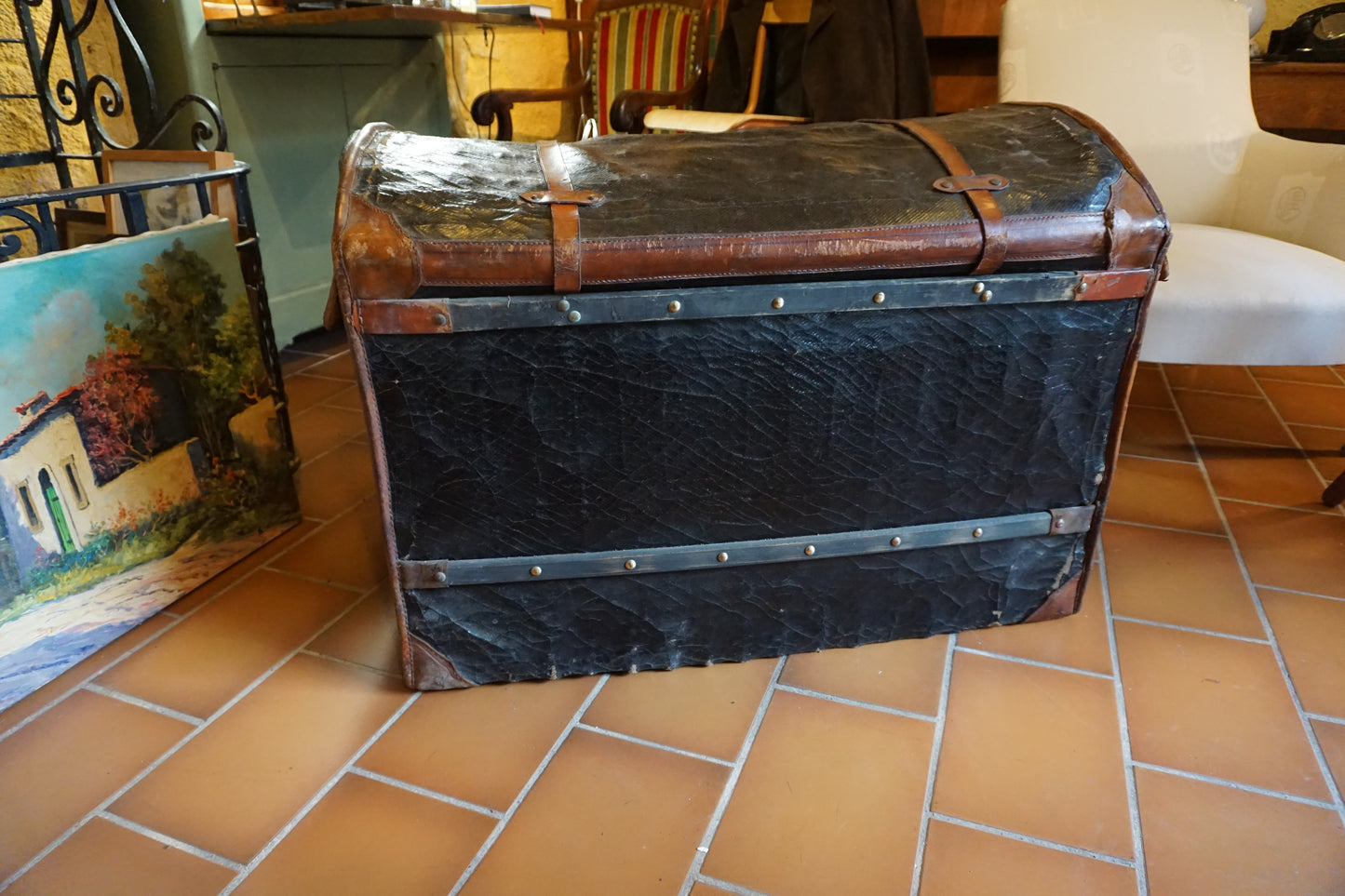 Malle de voyage du XIX° siècle