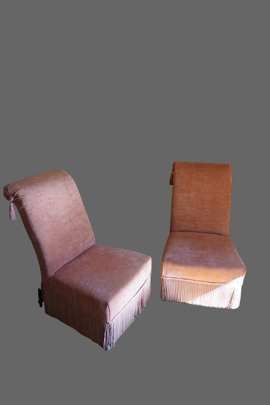 Paire de fauteuils "chauffeuses"