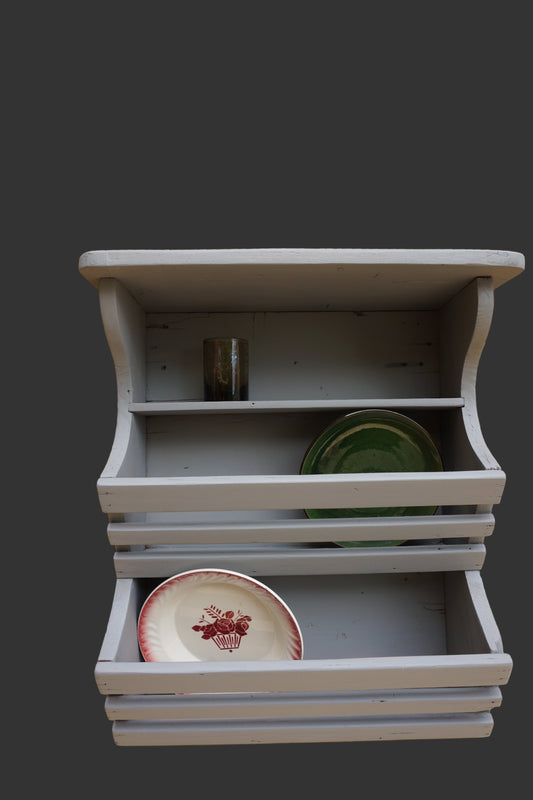 Etagère-égouttoir en bois - début XX°s.