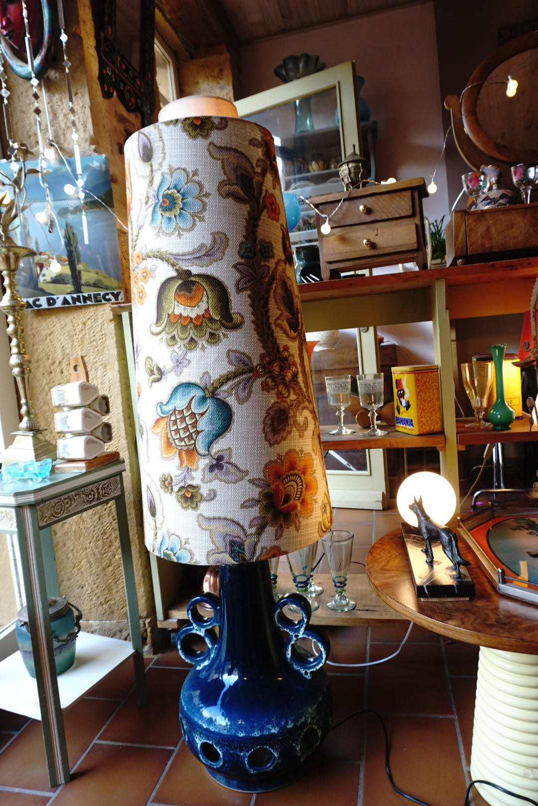 Lampe en céramique "fat lava" - années 70