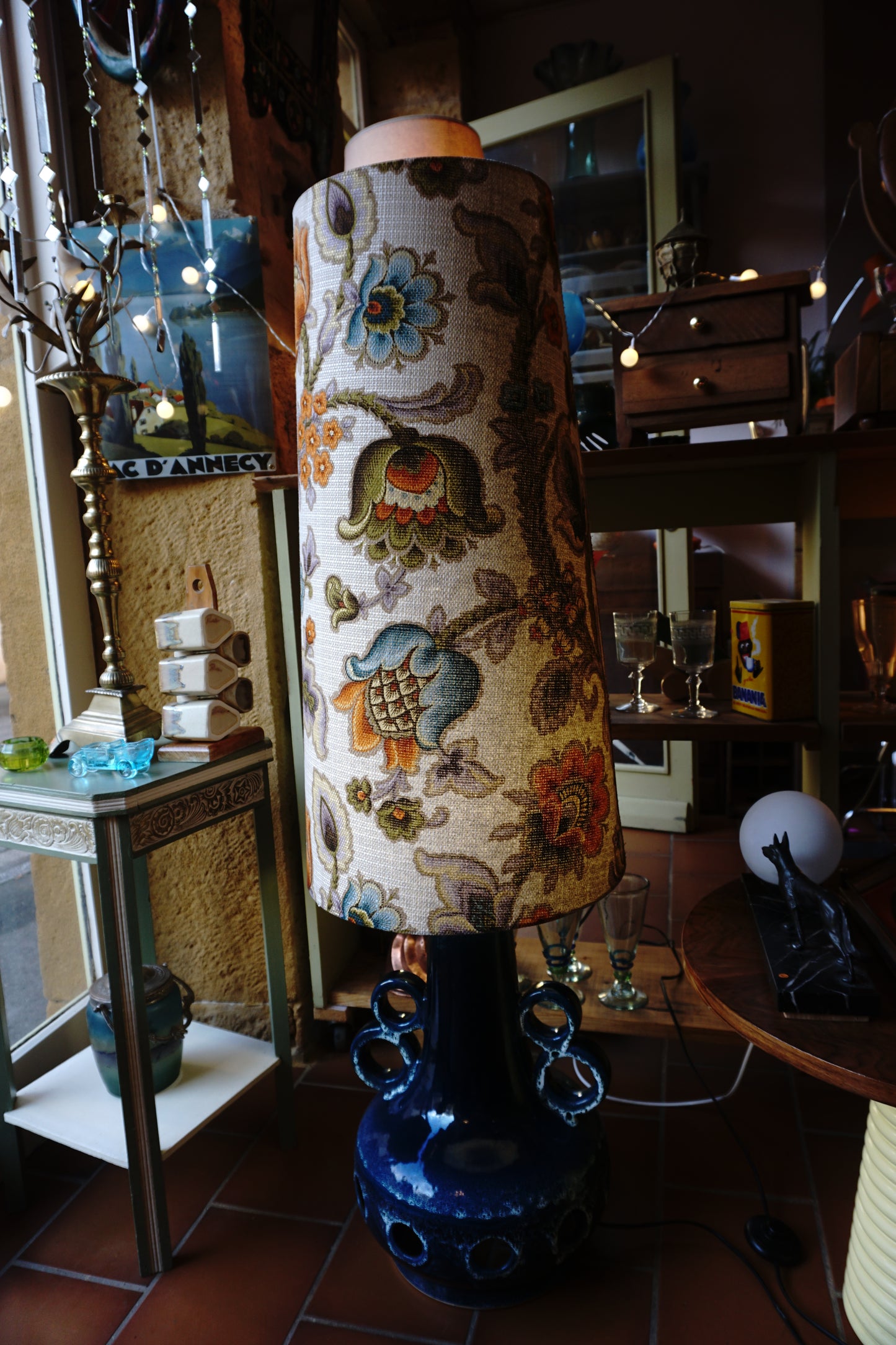 Lampe en céramique "fat lava" - années 70