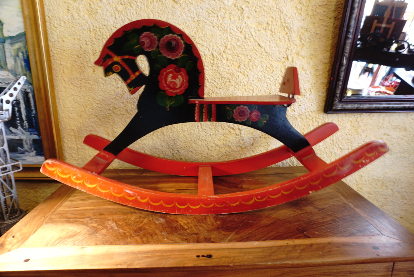 Cheval à bascule en bois - Russie