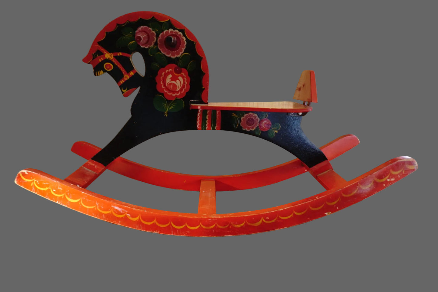 Cheval à bascule en bois - Russie