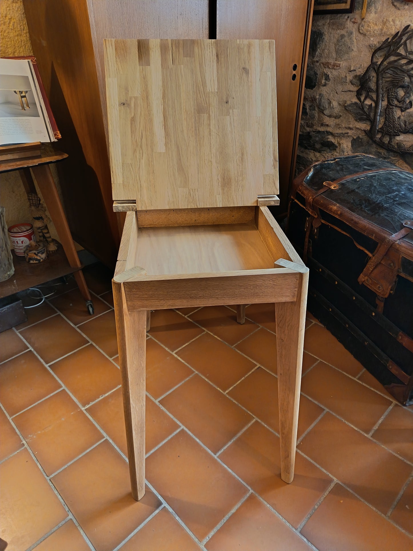 Table à système de style scandinave - années 70