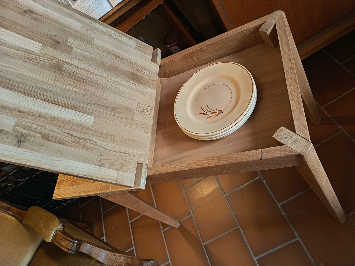 Table à système de style scandinave - années 70