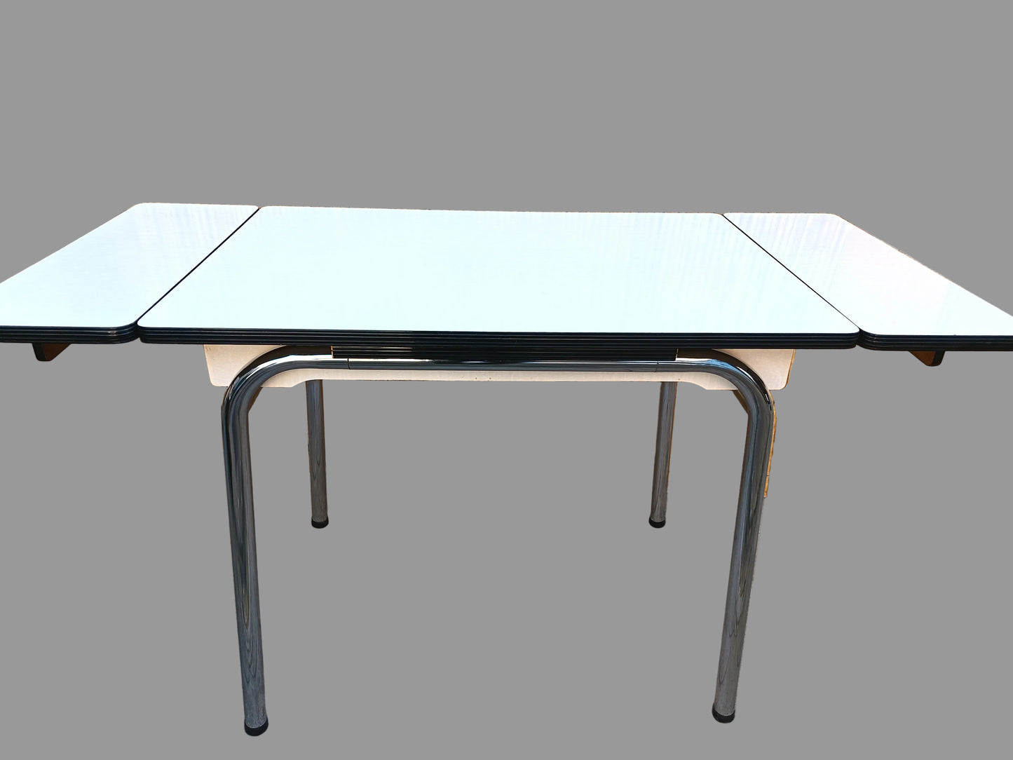 Table de cuisine extensible en Formica - années 70