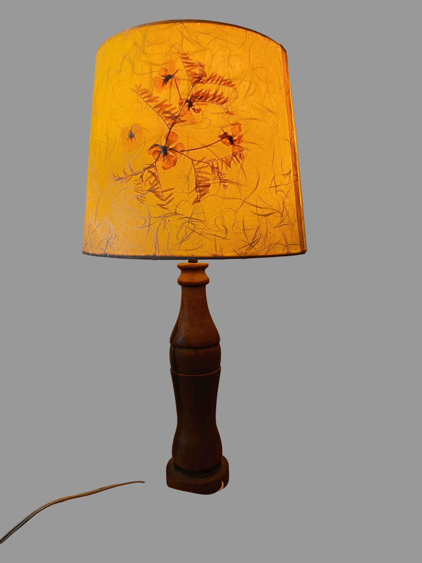 Lampe en bois tourné - années 70