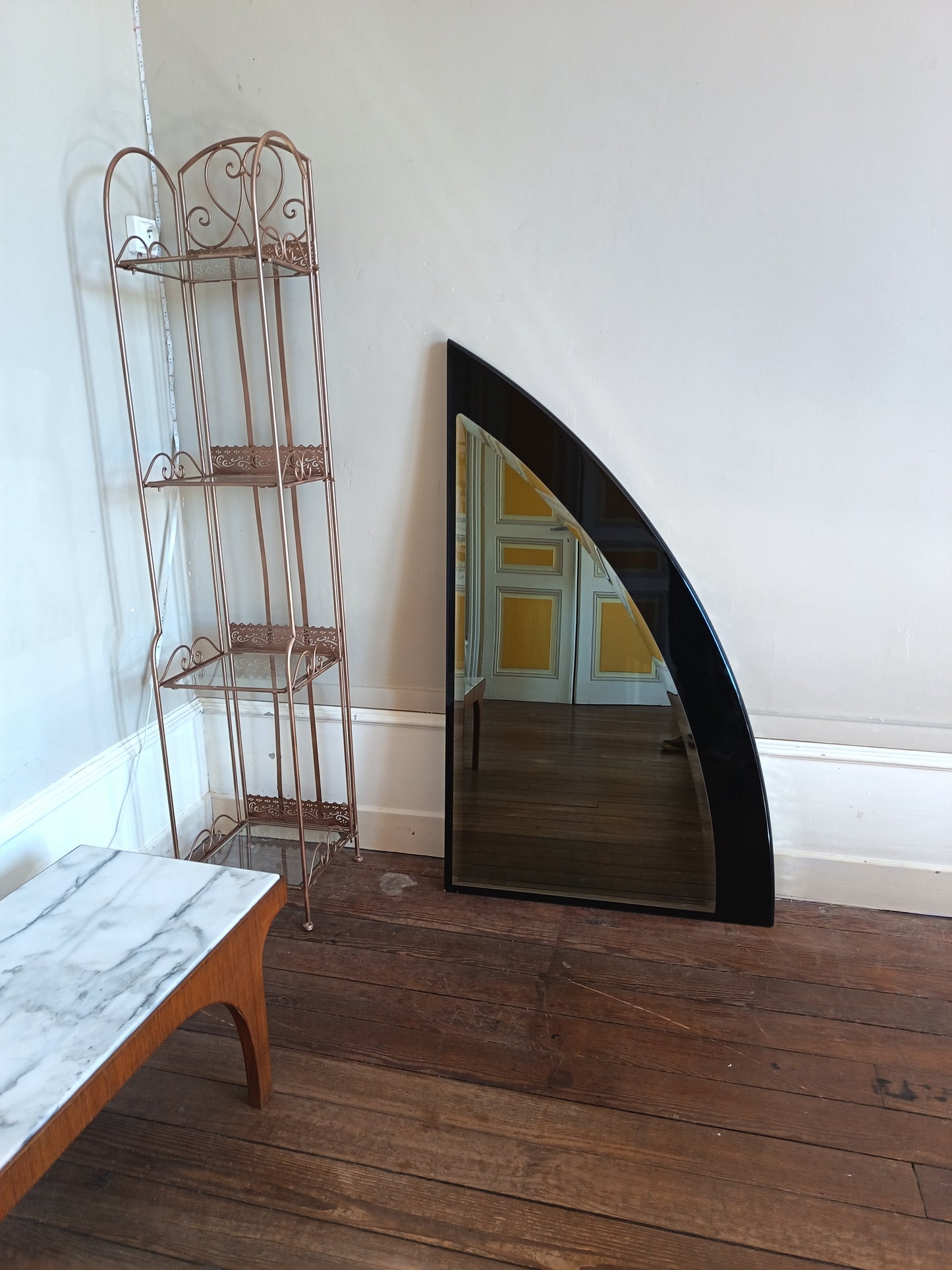 Miroir arc de cercle - années 80