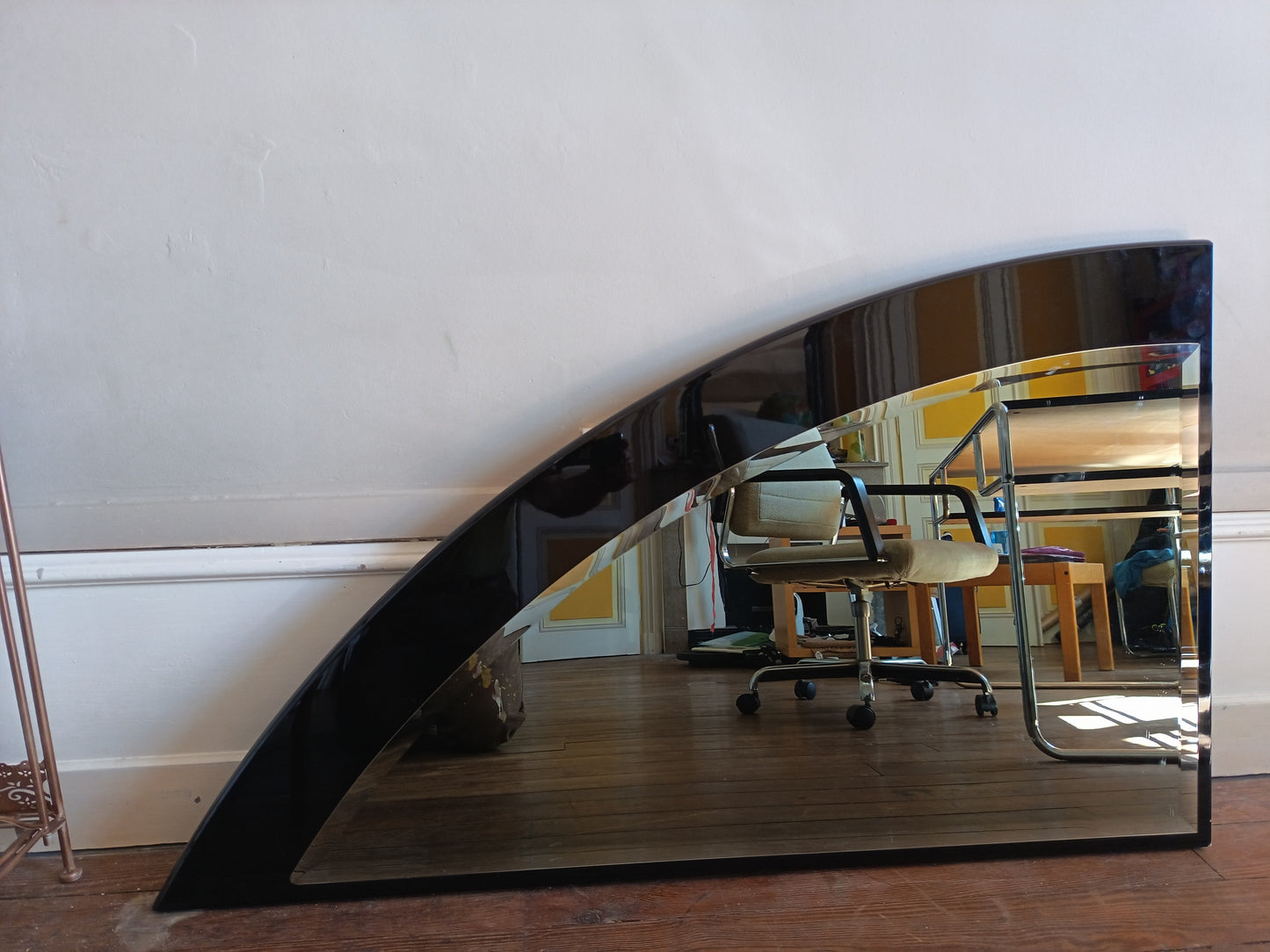 Miroir arc de cercle - années 80