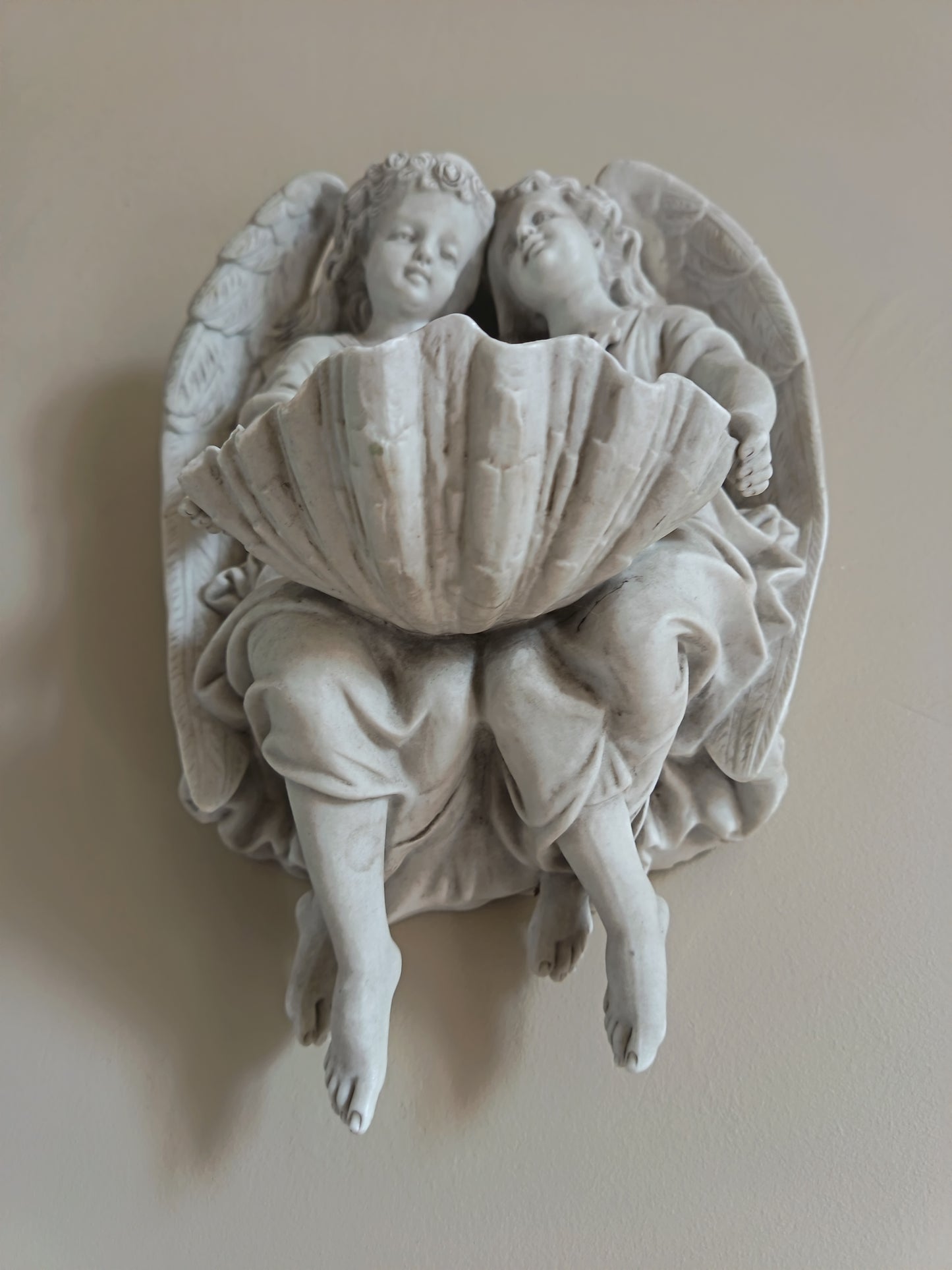 Bénitier aux 2 anges - fin 19° début 20°
