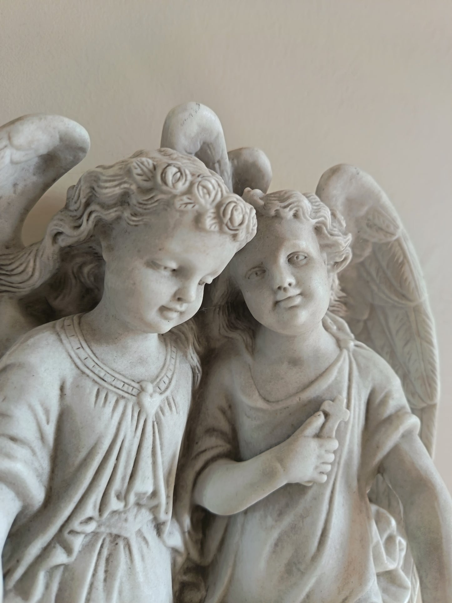 Bénitier aux 2 anges - fin 19° début 20°