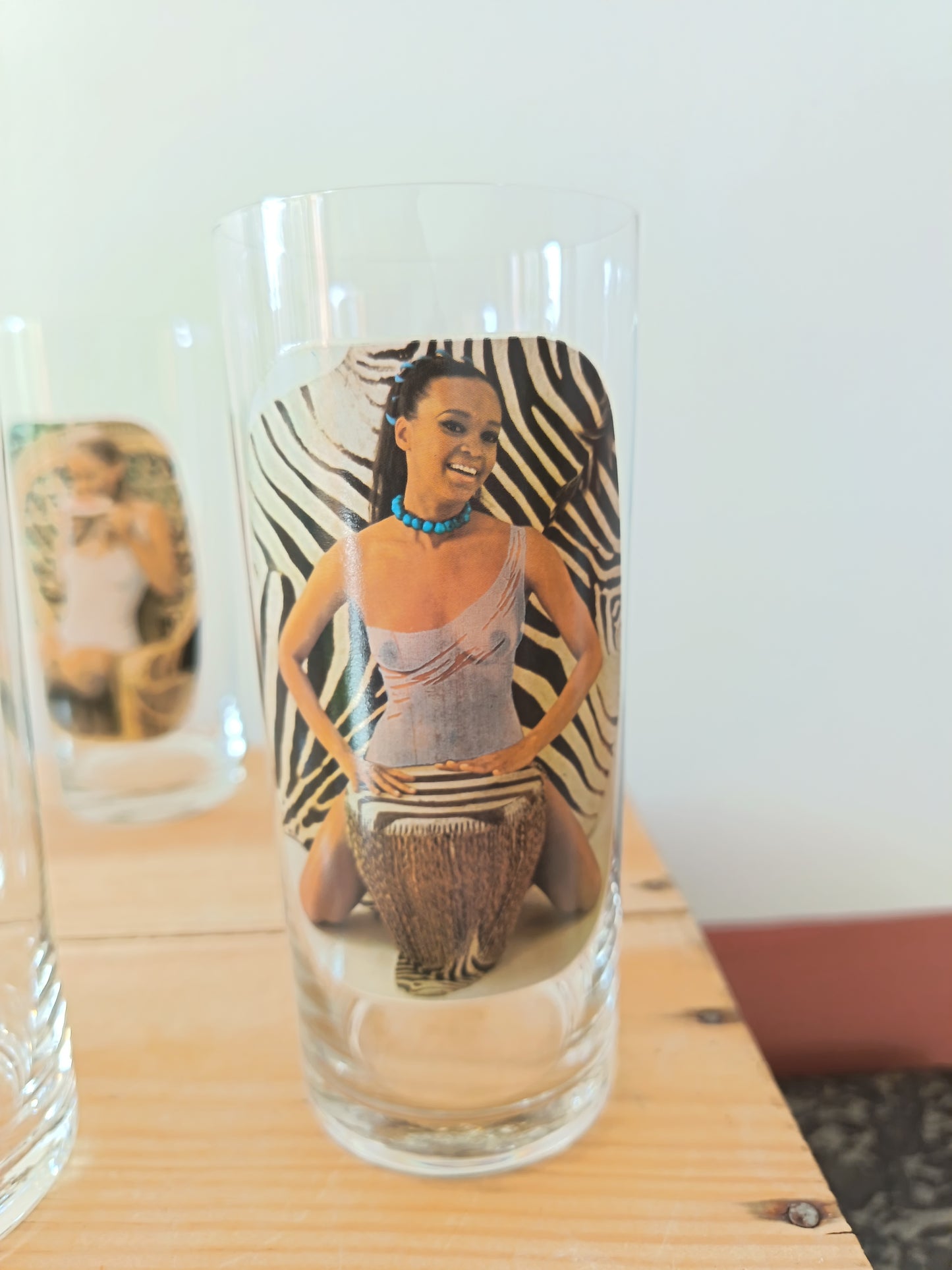 Service de verres pin-up - années 70