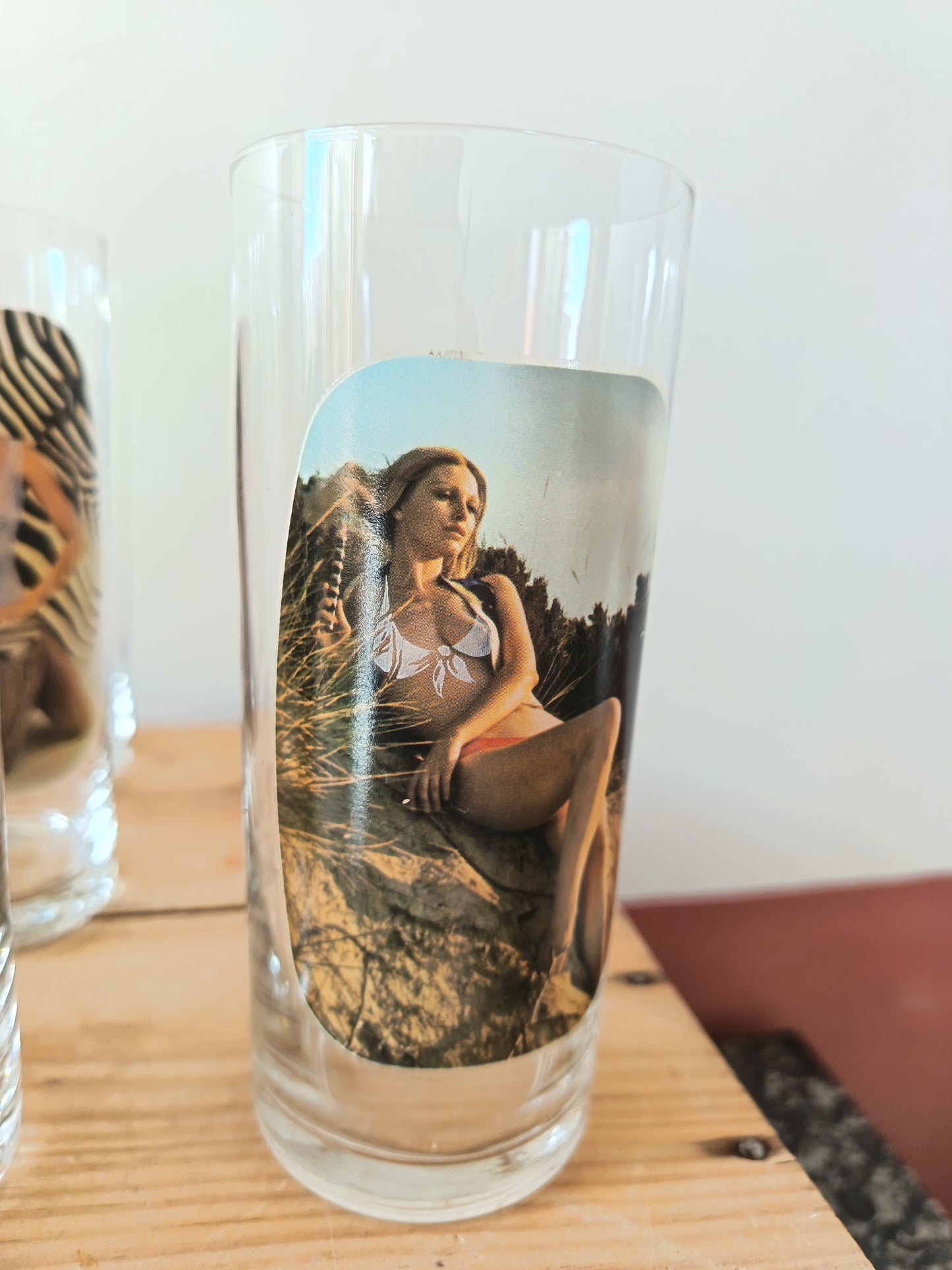 Service de verres pin-up - années 70