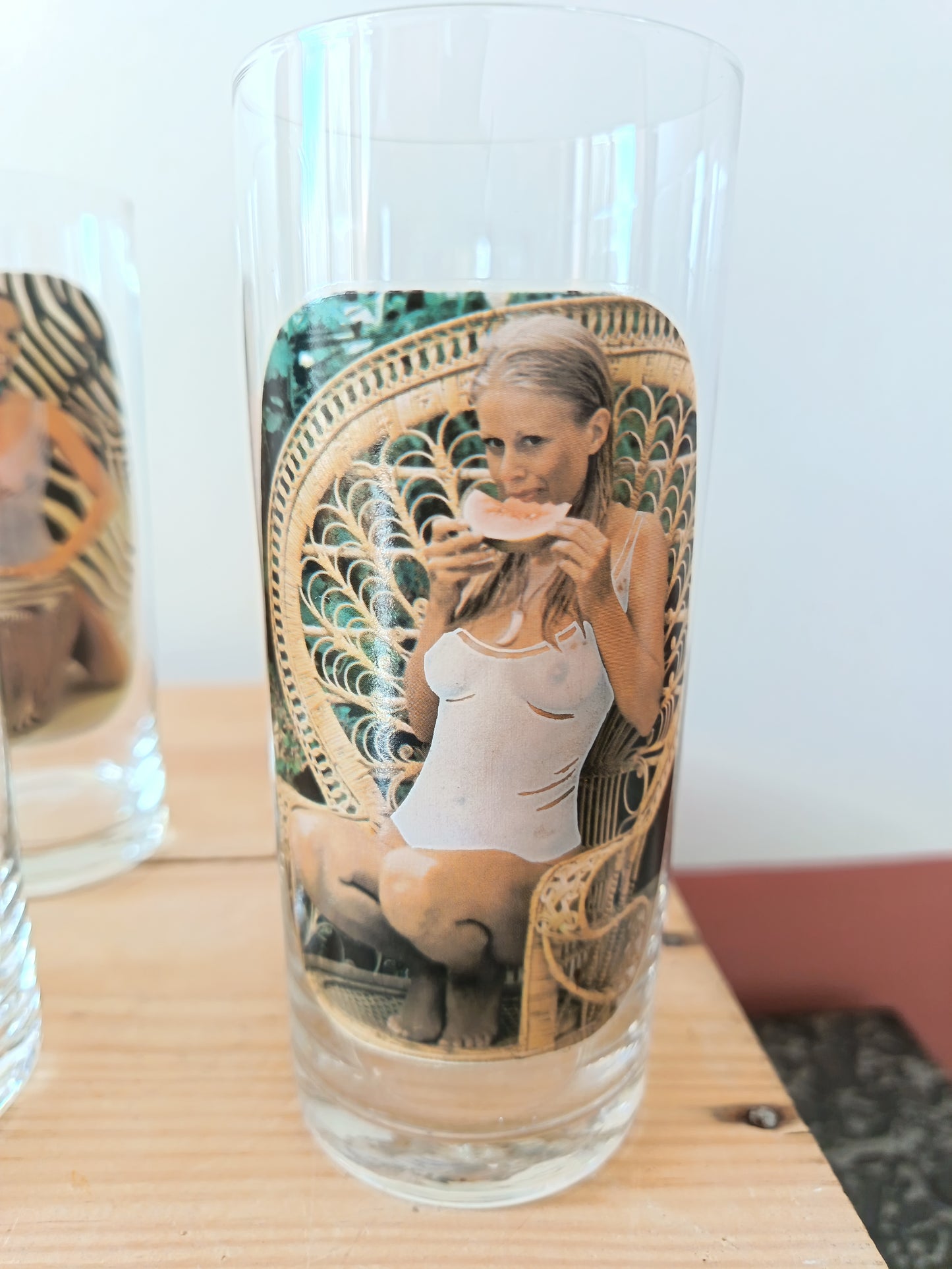 Service de verres pin-up - années 70