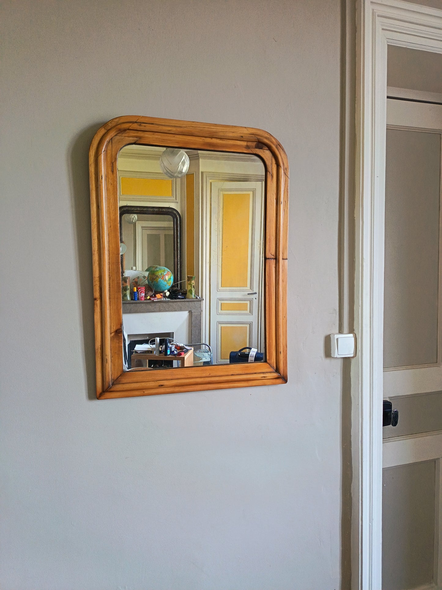 Miroir Louis Philippe en bois - milieu du 19°s