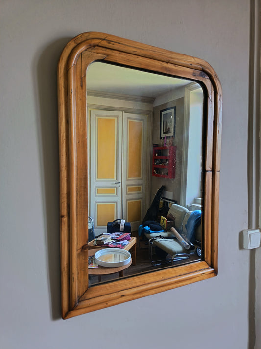 Miroir Louis Philippe en bois - milieu du 19°s
